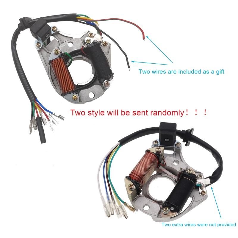 New 2 Coil AC Stator Ignition Magneto Plate for 50cc 70cc 90cc 110cc 125cc Chinese ATV Quad Taotao