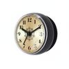 Bathroom Waterproof Suction Clock Silent Non Ticking Retro Roman Numeral Wall