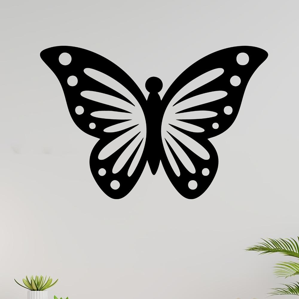 Elegant Iron Butterfly Wall Art Outdoor Metal Sculpture Garden Fence Decor Weather Resistant Delicate Wing Valentine Mother Day Gift