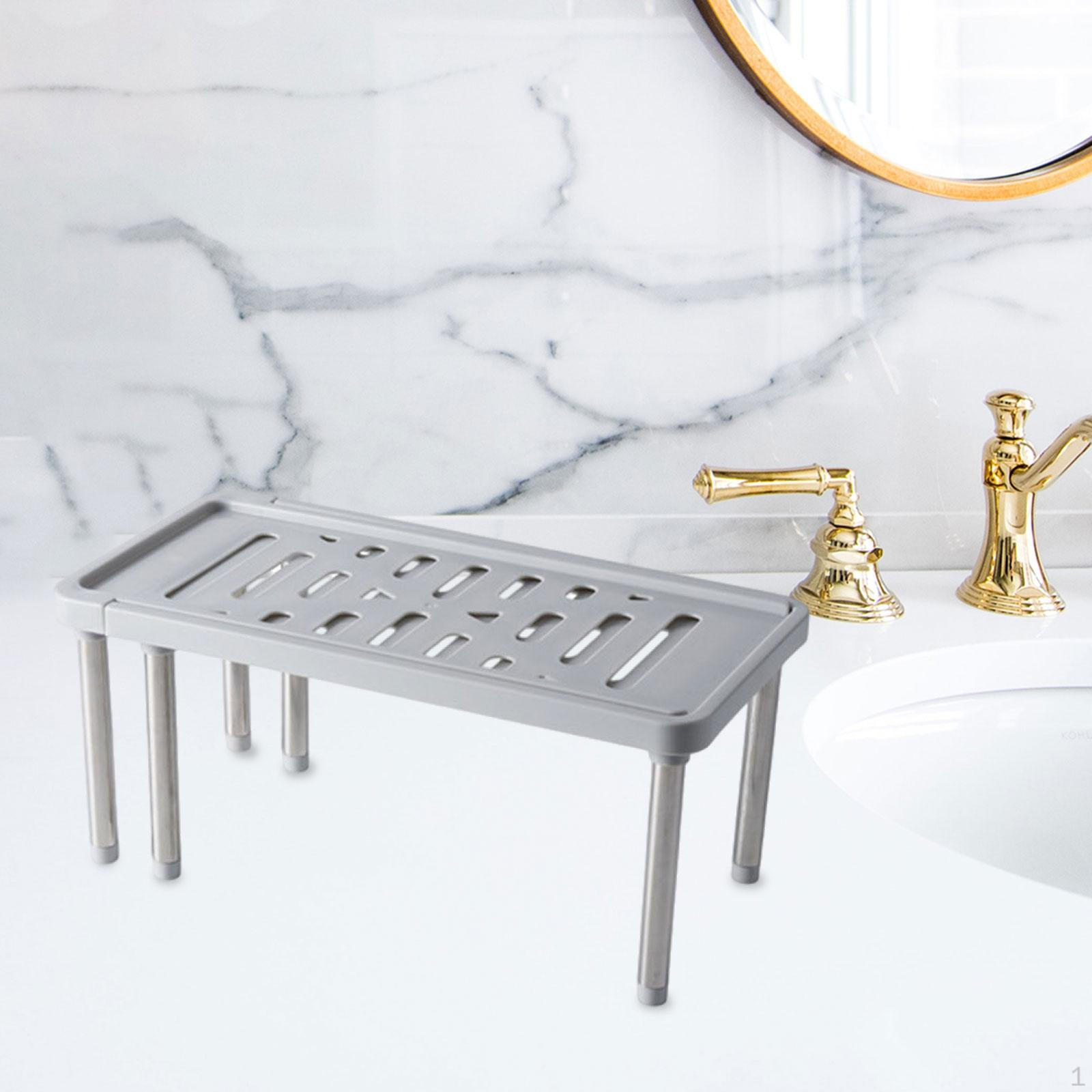 

Регулируемый органайзер для полок кухонного шкафа для хранения в кладовой серый