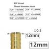 Brass 1/8 1/4 1/2 3/8 3/4 1" Male Thread To 4/6/8/10/12/16/20/25/32mm Hose Barb Connector Copper Pipe Fitting Coupler