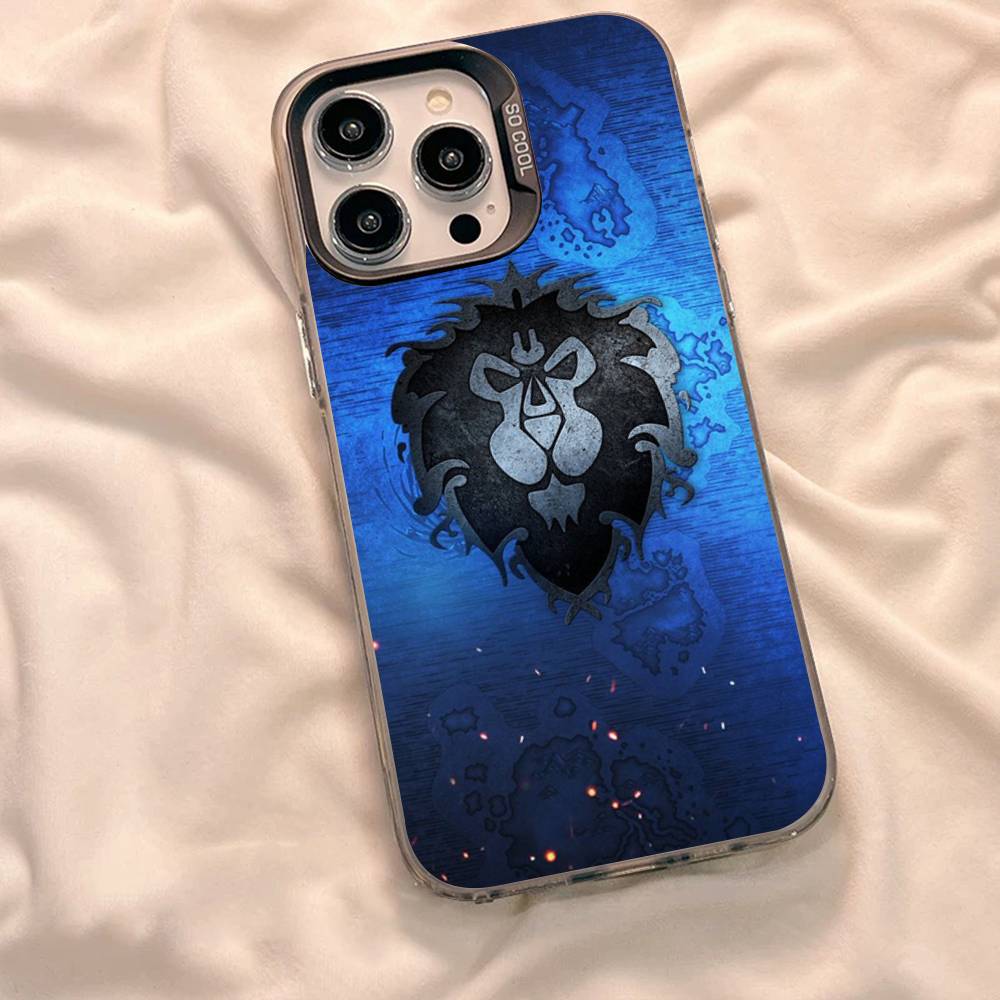 W-World Of W-Warcraft Game Retro Phone Case For IPhone 16 15 14 13 12 11 Pro Max 17 Plus Colorful Cover