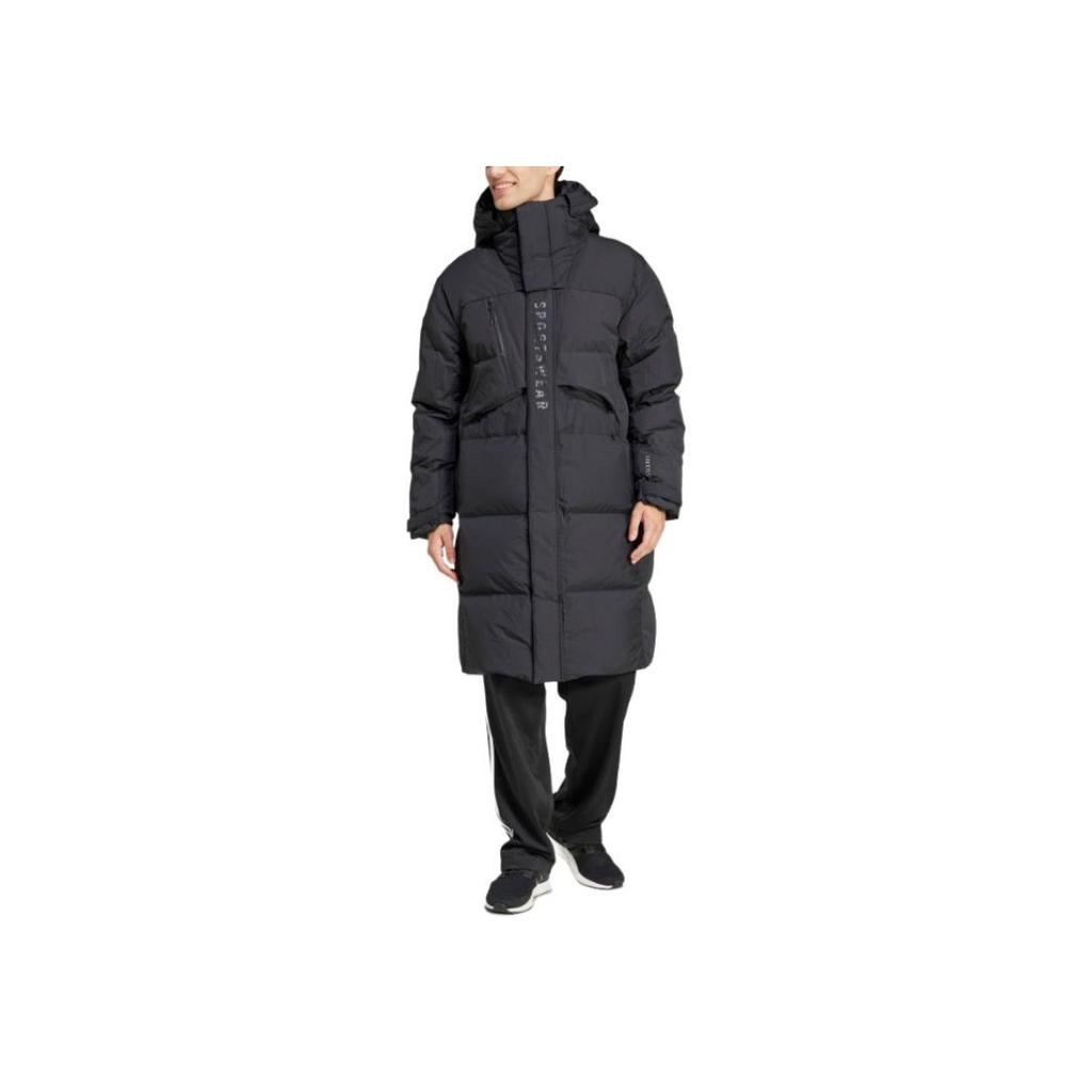 Adidas Sportswear Cold.Rdy Goose Down Long Coat Windproof Warm Water-Resistant Long Warm Casual Down Jacket Men Coats Black JM4605