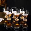 Sets Luxury Gold Foil Wine Glass Creative Crystal Glass Cup Cocktail Glass Household Exquisite Whiskey Cup Bar Accessories