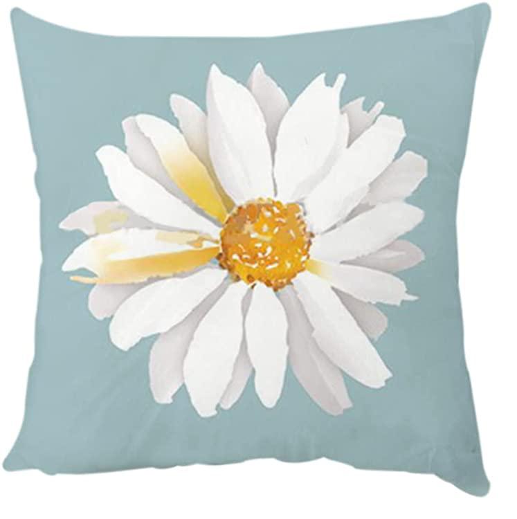 Daisy Cushion Cover Sofa Bed Autumn Decor Pillow  Garden Outdoor Home