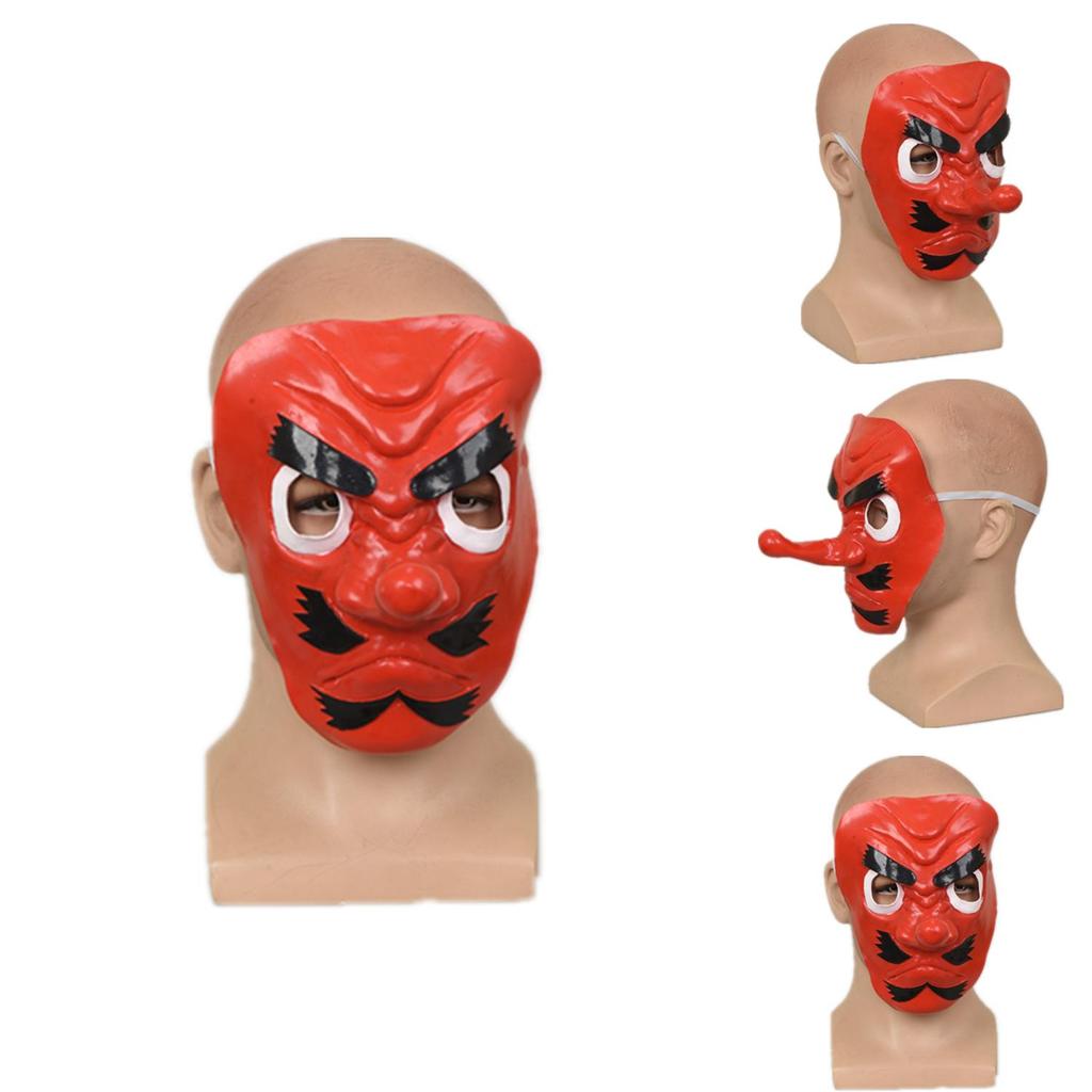 Demon Slayer Tengu Latexmaske Lustiges Kostüm-Requisit für Festivalfeiern und Veranstaltungen