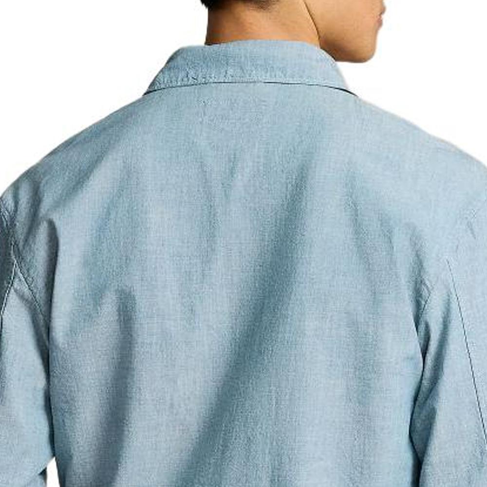 Polo Ralph Lauren SS24 Logo Embroidered Zipper Long Sleeve Jacket Men Jacket Indigo MNPOOTW16021333-450