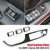 For BMW E90 3 Series 2005-2012 Carbon Fiber Interior Car Windows Switch Control Panel Trim Cover Decoration Sticker Auto Zubehör