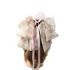 Korean Style Bow Ribbon Hair Claw Headwear Bowknot Hairpin Fashion Chiffon Flower Hair Clip  Girls