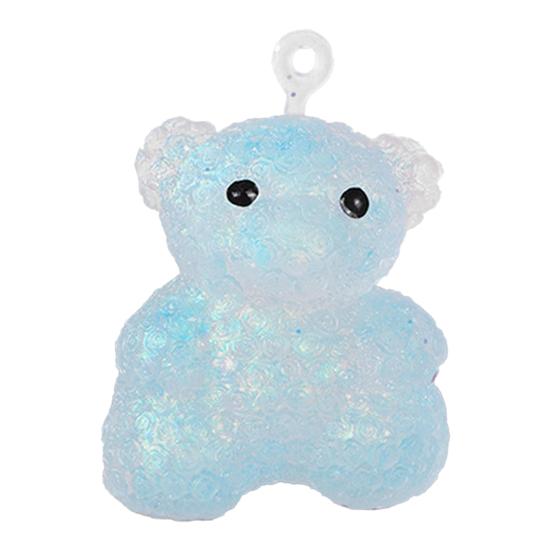 

Rose Bear Squeeze Toy Anxiety Relief Bear Stress Ball Soft Stretchy Animal Sensory Pinch Toy Home Office Relaxation Tool