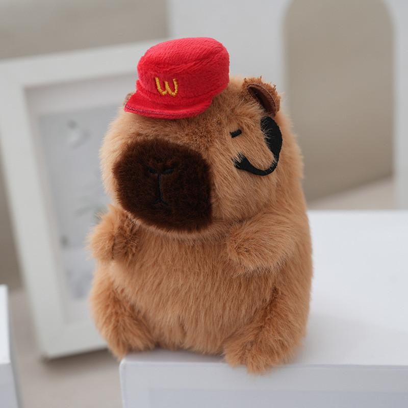 Keychain Plush Capybara Doll Pendant Decoration Birthday Gift Kitchen Animal
