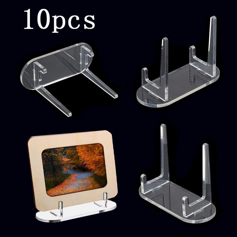 Acrylic Display Stand Badge Pins Storage Holder Photocard Holder Desktop Ornament Photo Frame Photo Card Display Holder