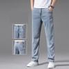 Letní ultratenké pánské džíny Lyocell Měkké Prodyšné Volné Rovné Světle modré Džínové kalhoty Business Casual Kalhoty z ledového hedvábí