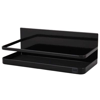 Yamazaki Tower Magnetic Spice Rack, Black, Approx. W24.5 X D11 X H8.5cm, Kitchen Storage, Model 2523