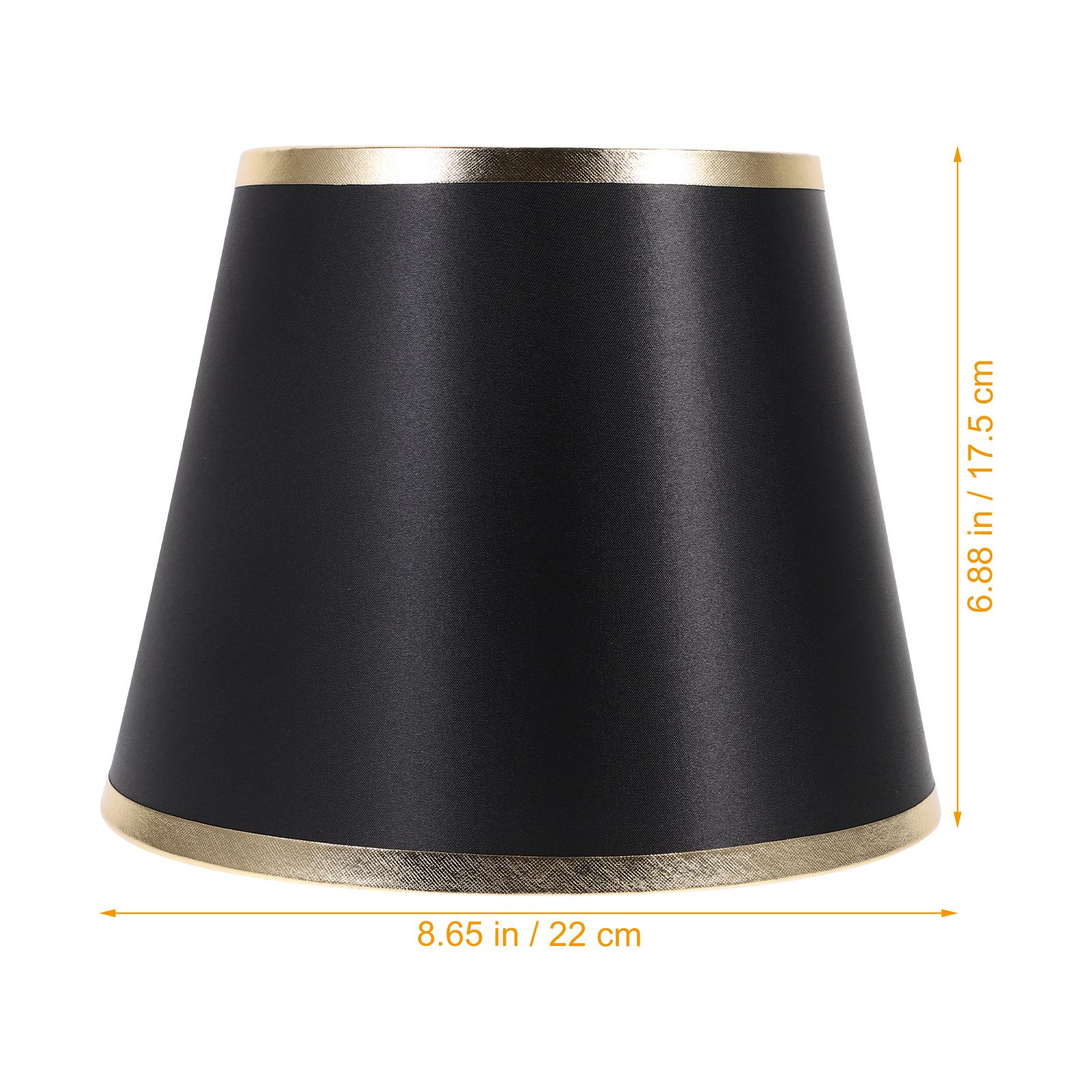 

Stylish Fabric Lamp Shade Easy Install Replacement Cover for Home Hotel Office Desk Floor Table Lamp E27 Light Shade чорний