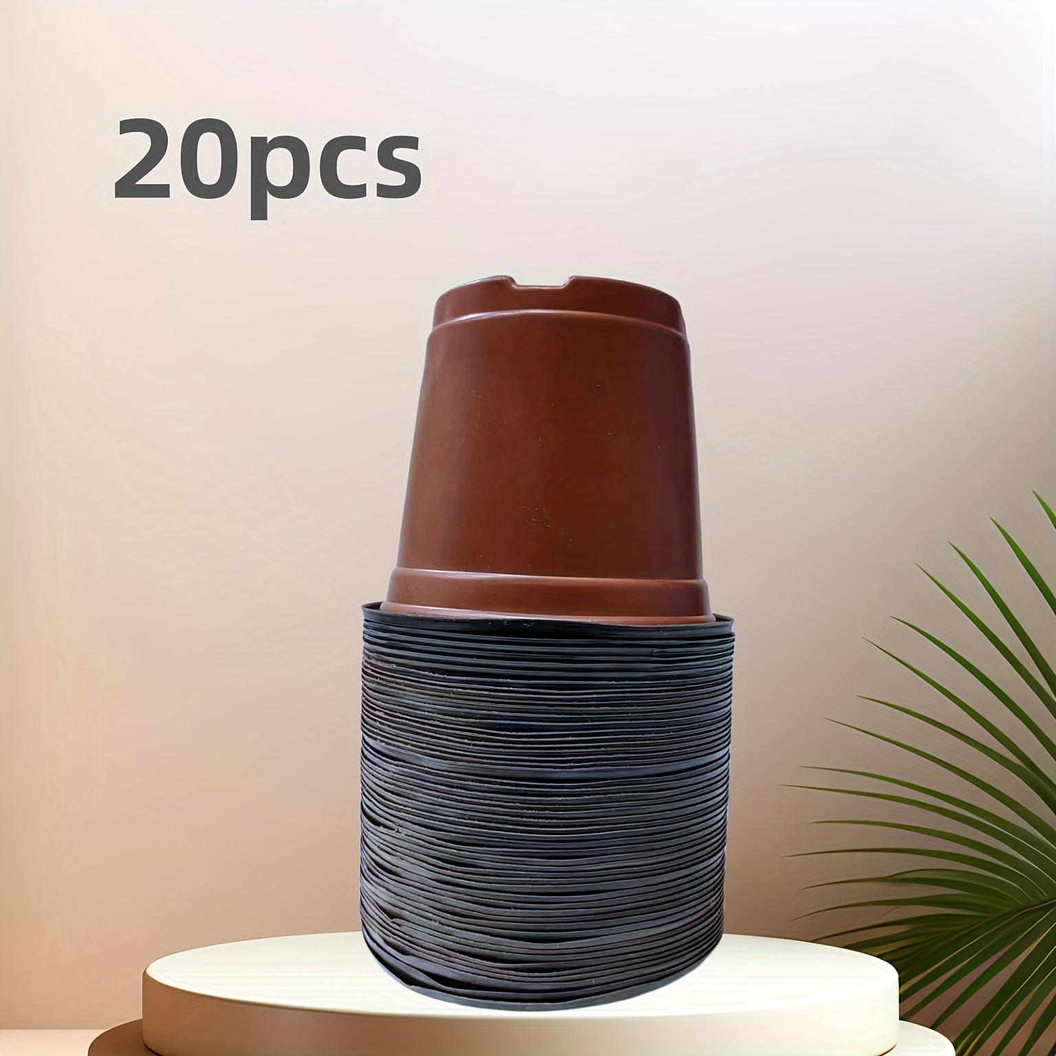 

50-Pack Americana Style Nursery Pots - Versatile Indoor/Outdoor Seedling Containers, Durable & Decorative