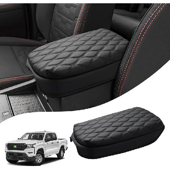 Autorder Center Console Cover For -2025 2026 Dodge Ram 1500/2500/3500 Accessories Armrest Cushion Cover Nappa Leather Middle Console Covers Console