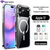 Magnetic Transparent Full Coverage Protective Case for Apple iPhone 17 Pro Max and 16 Plus