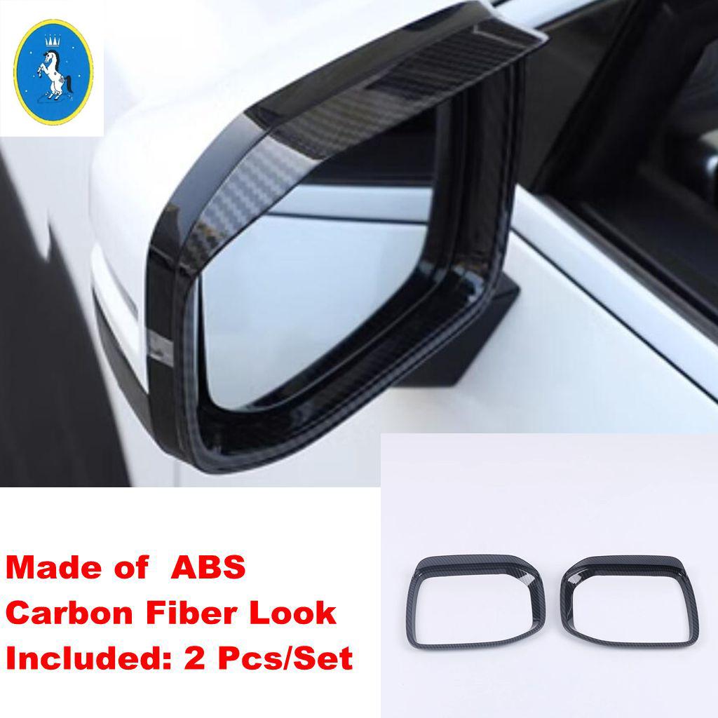 Auto Rearview Mirror Cap Rain Shade Rainproof Mirror Eyebrow Frame Decoration Cover Trim ABS Accessories For HAVAL H3 2024 2025