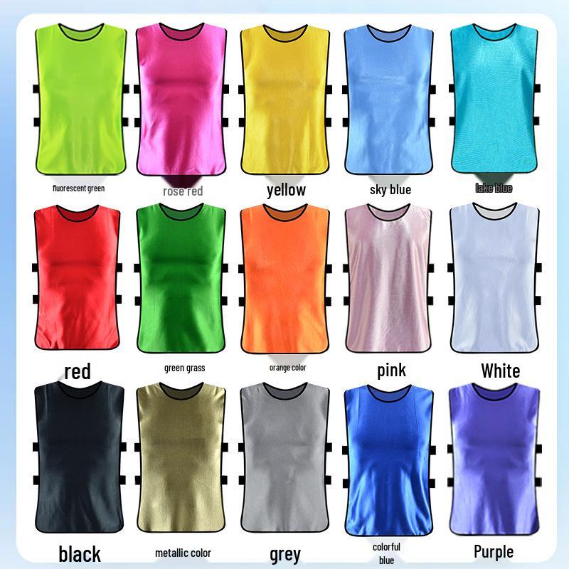 Customizable Team Football Vest: Numbered Training & School Exercise Uniform