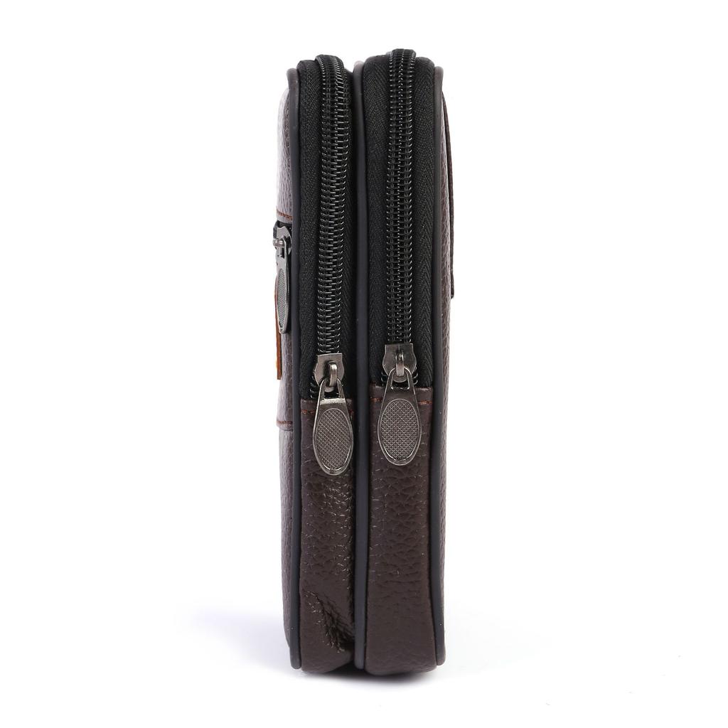 Men'S PU Leather Organizer Wallet - Multi-Layer Phone & Card Holder Spacious For Outdoor Sports & Mountaineering