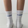 LESEIZIEME [SET] Logo Basic Socks (White & Cream)