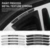 For MERCEDES BENZ 4Pcs Wheel Hub Stickers Wheel Rims Decoration Strips W203 W204 W205 W206 W209 W210 W211 W212 W213 W176 W166