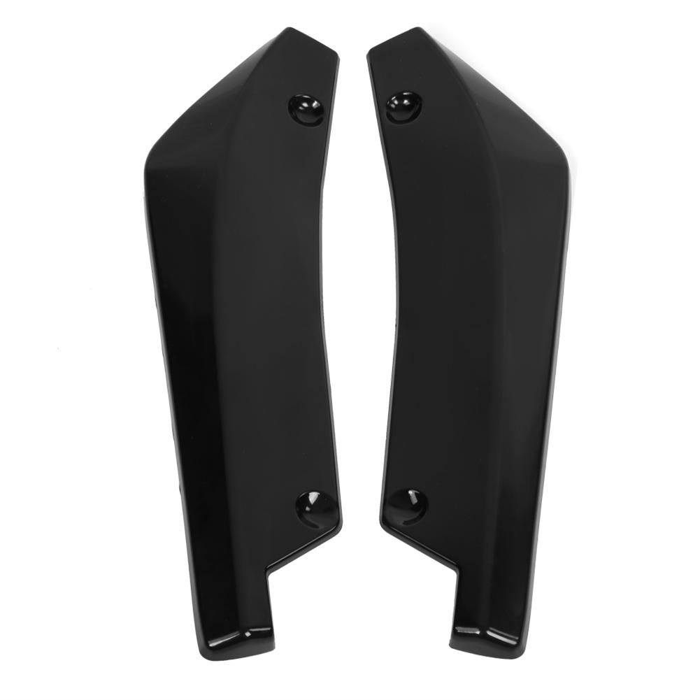 2 Pcs Car Rear Bumper Lip Anti Crash Spoiler Canard Diffuser Wrap Angle Splitter