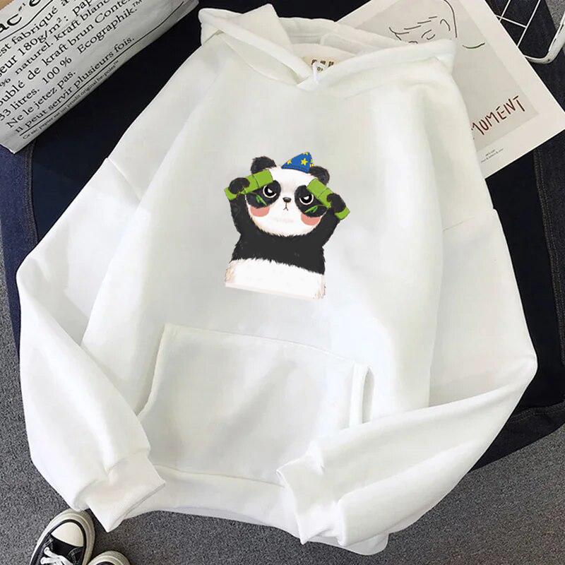 Sweat à capuche drôle le chat pour femmes, mode Kawaii coréen Harajuku, vêtements de dessin animé des années 90, capuche surdimensionnée pour filles