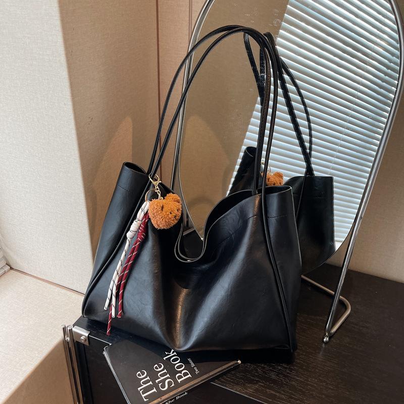 

Premium sense bag women s popular fashion shoulder bag to work large capacity commuter tote bag чёрный