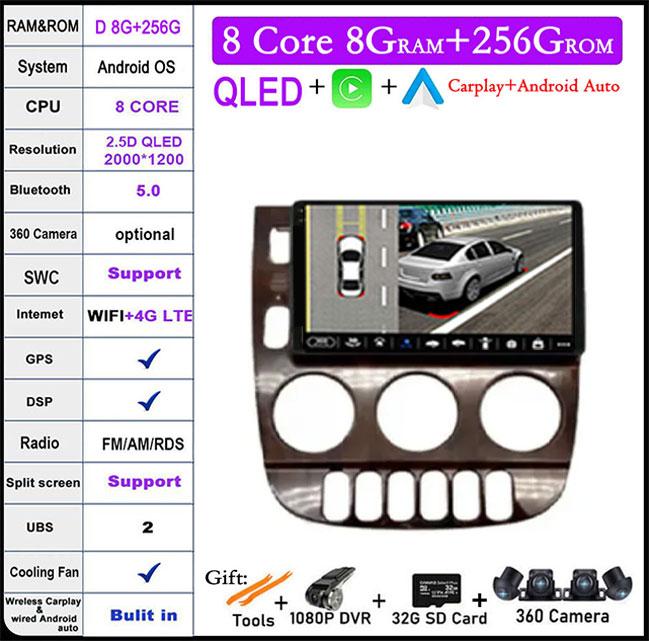 Android 14 For Mercedes Benz M-Class W163 ML1997 -2005 Car Radio Video Multimedia Player GPsNavigation Wireless Carplay