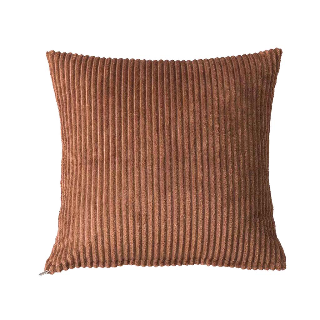 Throw Pillow Comfortable Flannel Adjustable Straps Striped Decorative Pillow Sofa Cushion for Hotel