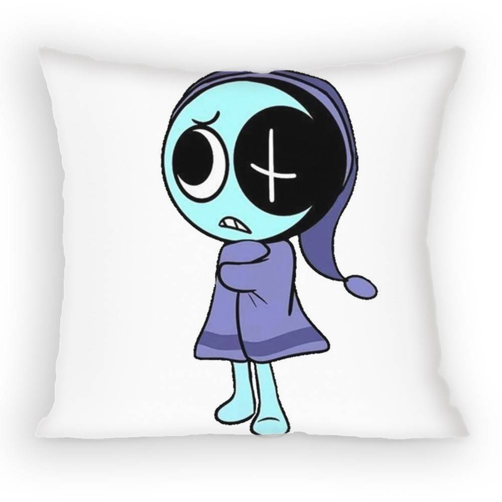 Horror Game Dandys World Pillow Case Antidustmite Pillowcase Invisible Zipper Silky Short Plush Sofa Cushion Cover