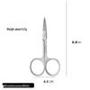 420 Stainless Steel Multi-Purpose Scissors: Large Curved, Straight, Round Tip for Surgical, Beauty, Nose Hair, Eyelid, and Teaching Use.