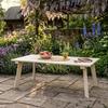 Coffee Table Garden Table Pine Wood Rectangular 119x59x44cm Sand