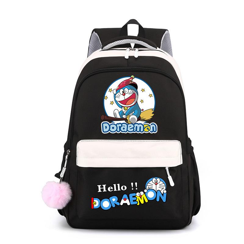 New Animation Peripheral Doraemon School Bag Backpack Cartoon Backpack Large Capacity Student School Bag Stationery