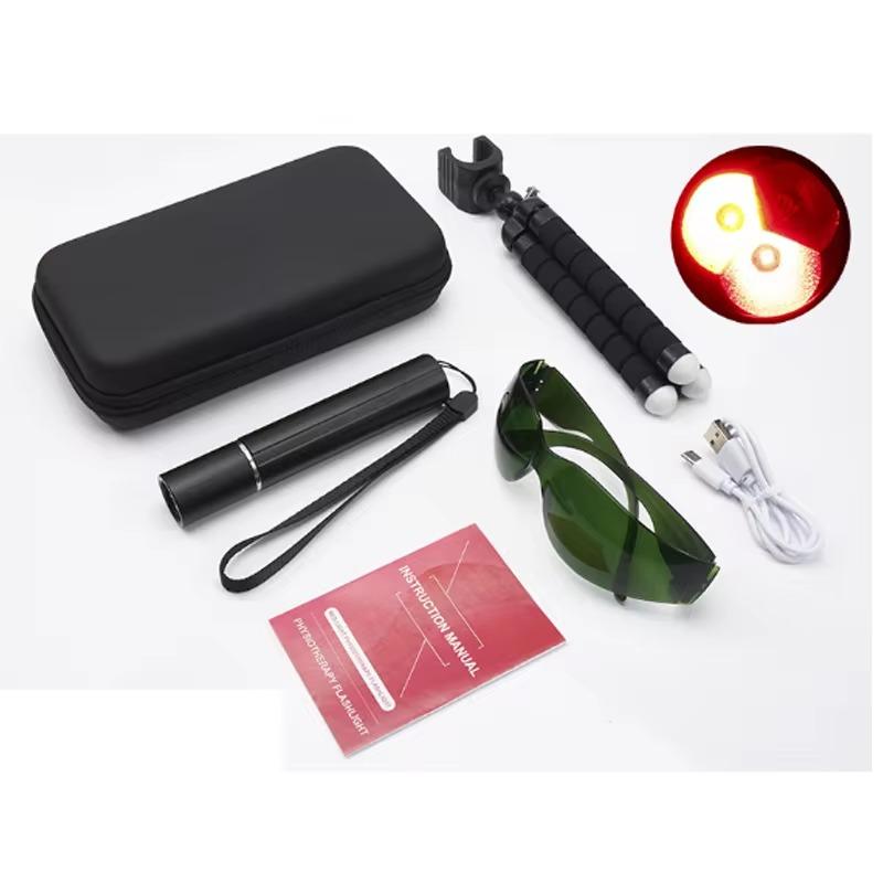 Vücut ve Yüz için Kırmızı Işık Terapisi, Kızılötesi Işık Terapisi El Tipi Led Kızılötesi Lamba Kırmızı Işık Terapisi Cihazı 630nm, 660nm ve 850nm ile