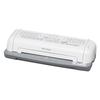 Iris Ohyama LTA42W A4 Up To Temperature Laminator, Compatible, 150m, 6-Minute Warm-Up Time, Control, White/Gray