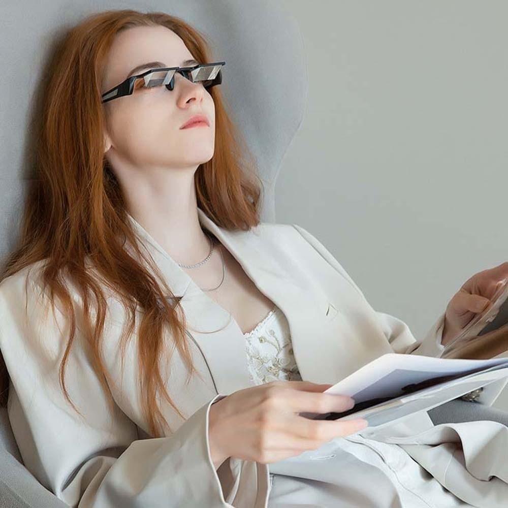 Ultra-light Lazy Refractor Glasses Zinc Zinc Alloy Unisex Reading Eyewear New Lying Down Glasses  Women