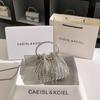 Strass High-End Abend-Handtasche Hochwertige Damen-Tasche Modische Diamantbesetzte Kette Einzel-Schulter Crossbody
