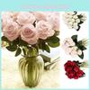 Exquisite Silk Artificial Rose Bouquet With 18 Heads For Elegant Wedding Decor