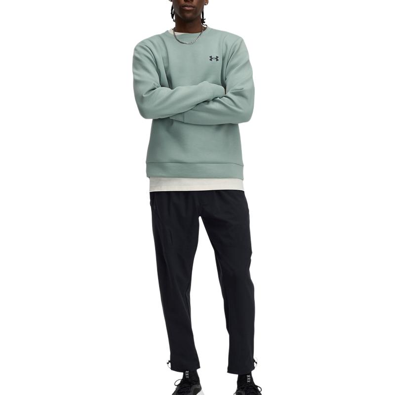 Under Armour Breathable Comfortable Mid-Rise Casual Knit Sports Pants Men bottoms Black 1390258-001