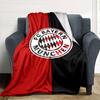 FC Bayern München Logo Decke Strapazierfähiger Komfort Perfekt für Bett Wohnzimmer Sofa Vier Jahreszeiten Universell Modern Bestes Weihnachtsgeschenk für Freunde Familie