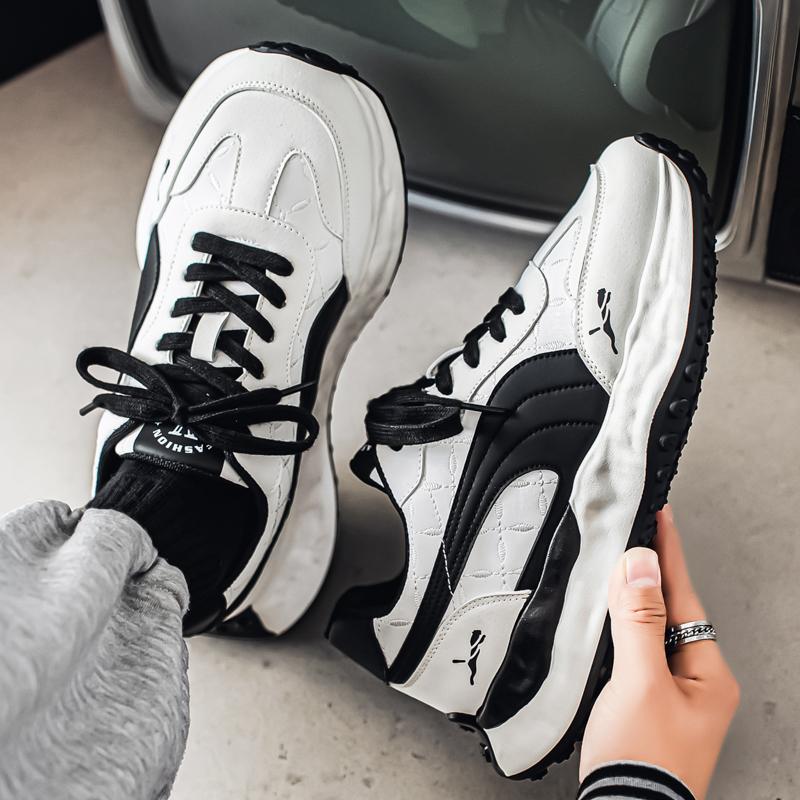New Fashion New Men's Fashion Casual Low Top Sports Shoes Students Thick Sole Comfortable Sneakers Boys Male Classic Breathable Basketball Shoes