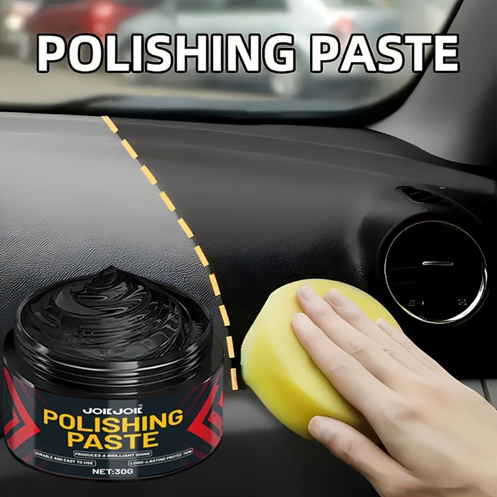 Car Seat Care Cream, Car Interior Renovation Kit, Plastic Leather Polishing Paste, Restores Shine to Plastic Surfaces Without Da