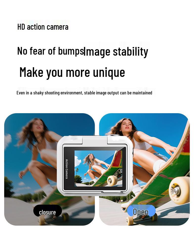LK018 WiFi Outdoor Sports Mini Thumb Camera with Magnetic Back Clip – Handheld Vlog Camera