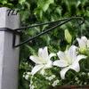 Vertical Garden Hook 4PCS Metal Plant Hanger Bracket, Wall Mounted Hooks, Hanging Basket Bracket Strong Load-bearing Capacity Brackets for Concrete