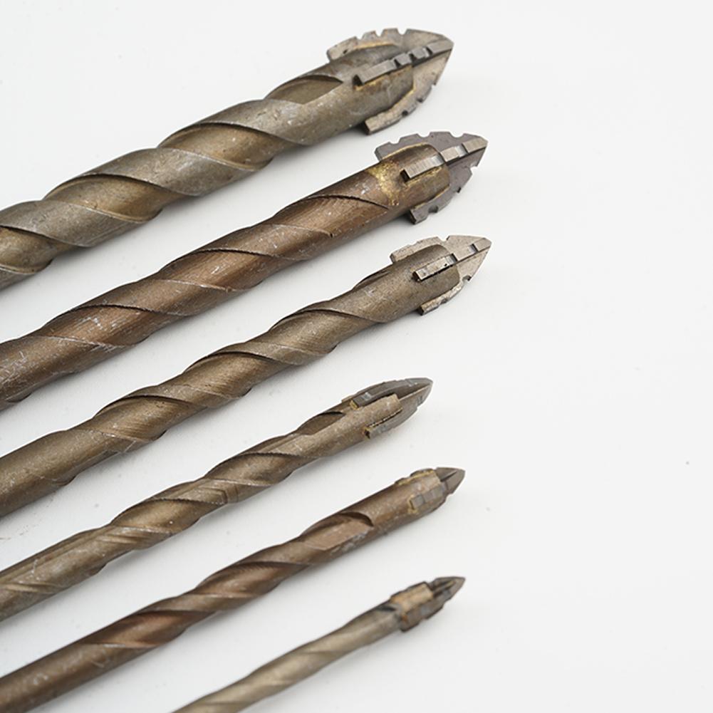Masonry Concrete Drill Bits For Glass Ceramic Tile Brick Plastic Wood Mason Hard Alloy Wall Hole Opener Hex Shank