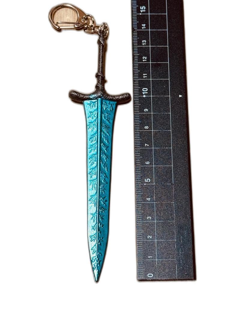 

14 см Клинок Темной Луны Elden Ring Мини-оружие Брелок Аксессуар Фигурка Кукла для Дисплея PS4 PS5 Аниме Игра ПК Компьютер Сплав Игрушка Металлическая Миниатюра Легенда