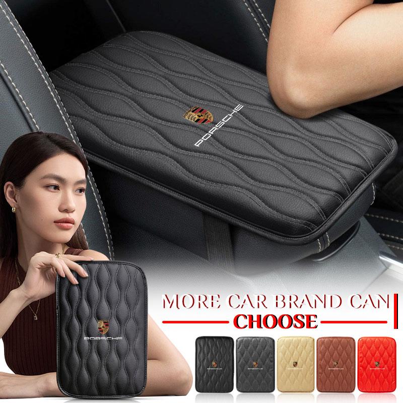 1 ks Kožené podložky loketní opěrky do auta Ochranný voděodolný polštář na ruku Pro Porsche Boxster Cayenne Panamera Macan Cayman 911 918 996 917 991